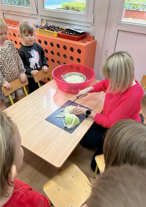 zajęcia przedszkolne szatkowanie kapusty